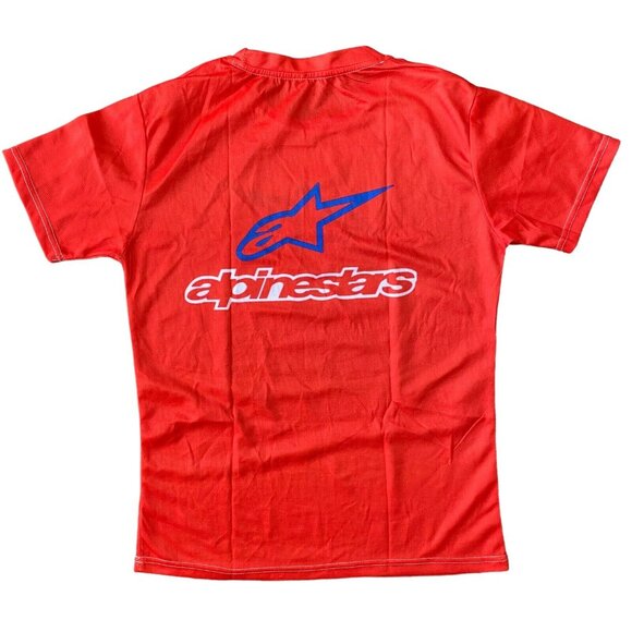 AlpineStars T-shirt SIze Small Short Sleeve Polyester Red Logo - Picture 3 of 3